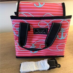 SCOUT Pink Striped Anchor Women's Insulated Lunch Bag-NEW